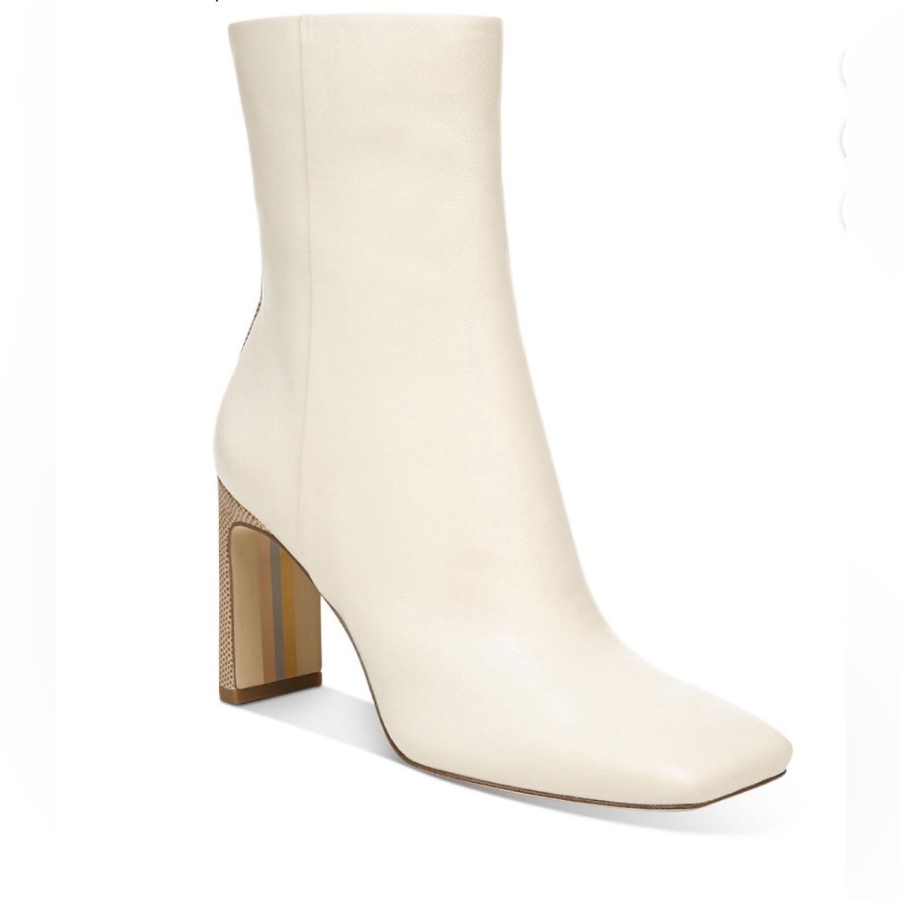 Sam Edelman Womens Anika Leather Square Toe Mid-Calf Boots